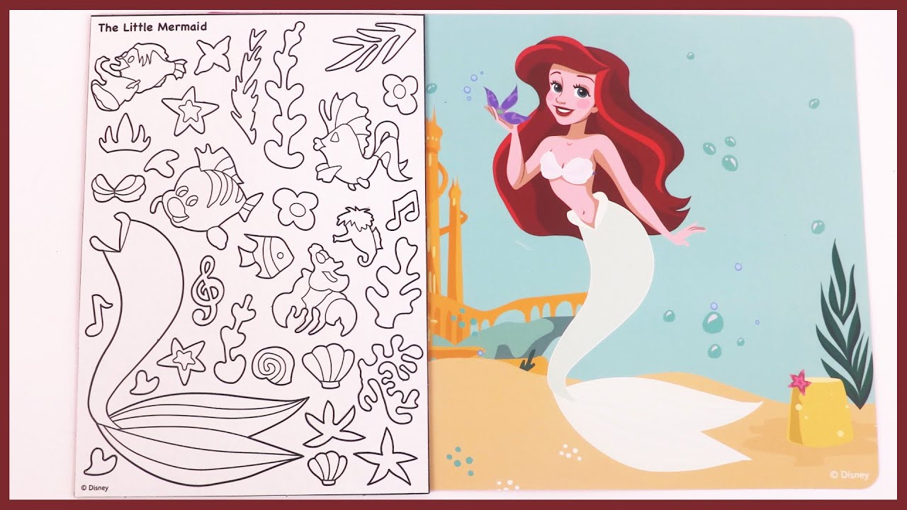 Princesse Ariel Petite Sirène Activité Foil Art pour Enfants