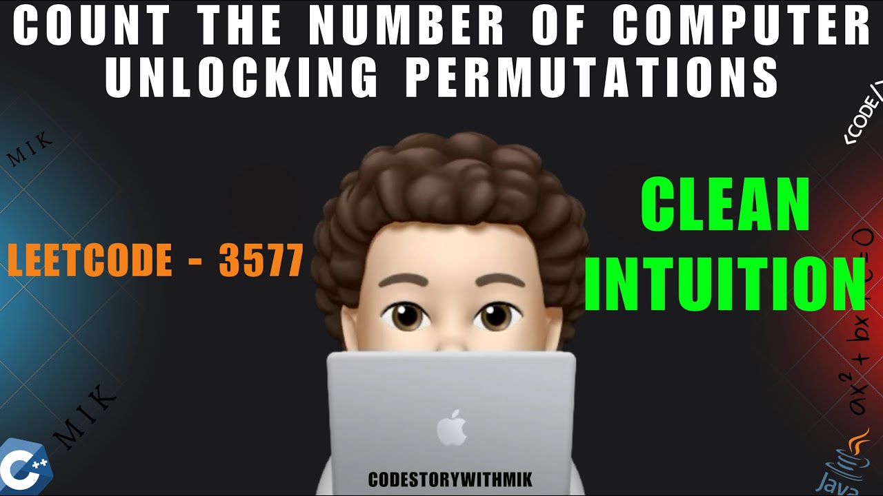 Count the Number of Computer Unlocking Permutations | Simplest ...