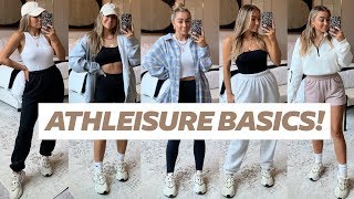 ATHLEISURE BASICS HAUL! Sweats, Shorts, Tops, Hoodies | Julia Havens