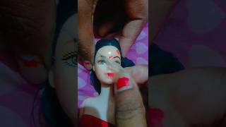 removing dolls face makeup 😯🤨#barbiedoll #makeup #ytshorts #viralshorts