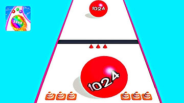 Faster Run 2048 - Ball game 3D ! All Levels Gameplay Part 42 android,ios