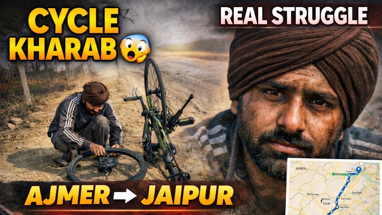 Cycle Problem + Long Ride = Real Struggle Story 😱 | Ajmer to Jaipur