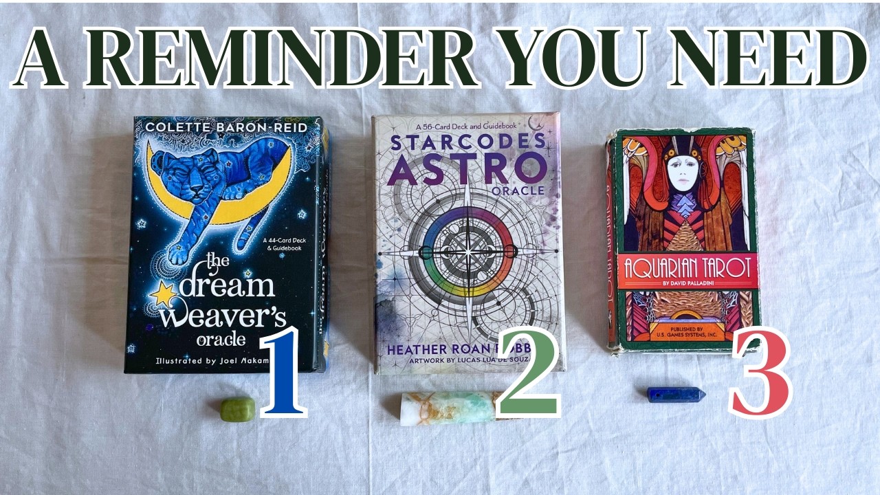 AN IMPORTANT REMINDER FOR THE ENTIRE YEAR ✨ Pick A Card Tarot Reading
