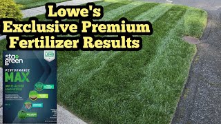 Lowe's Best Fertilizer| Sta Green Performance Max Fertilizer With Humic Acid And Sea kelp Results