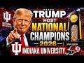 President Trump Host Football Champions 2026, Indiana University | SNS TV | Syed Nasir Shah | Canada