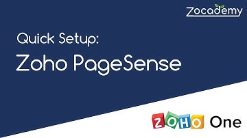 Website Optimization App (Zoho PageSense) - Quick Setup