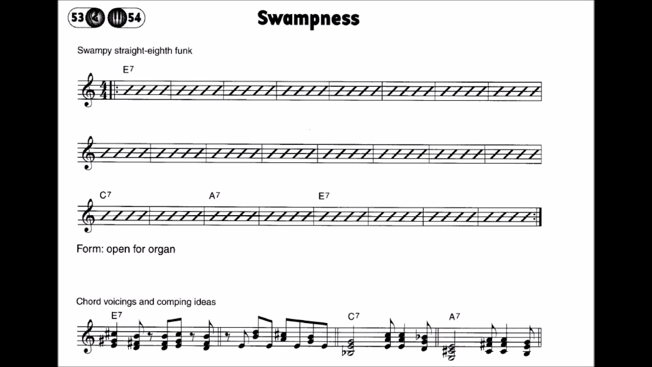 Dave Limina - Hammond Organ Riff 25 - Swampy Straight Eighth Funk ...