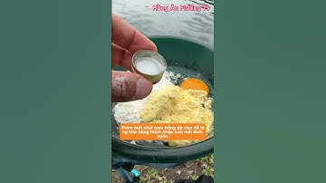 Bài mồi tự làm câu cá diếc hiệu quả từ trứng gà và chuối chín  #shots #xuhuongcauca