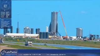 SpaceX Starship assembly 24h timelapse 2020-10-01