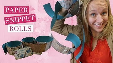 Paper Snippet Rolls - Use Up Your Scraps - Mass Make Ephemera - Junk Journal Embellishments