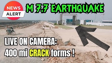 First fault rupture ever on Video ! WATCH the right side of the ground slide forward several feet !!
