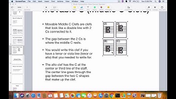 Movable C Clefs