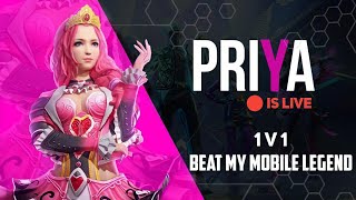 Beat My Legend With 1 V 1 Freefire Telugu Streamer Priya Gaming Is Live Png