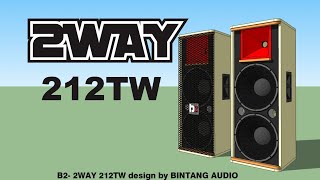 SKEMA BOX SPEAKER MONITOR 2 WAY 12X2+TWITER