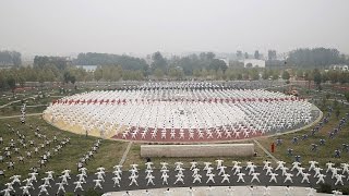 Chinese Tai Chi world record 50,000 people take part in stunning simultaneous displays