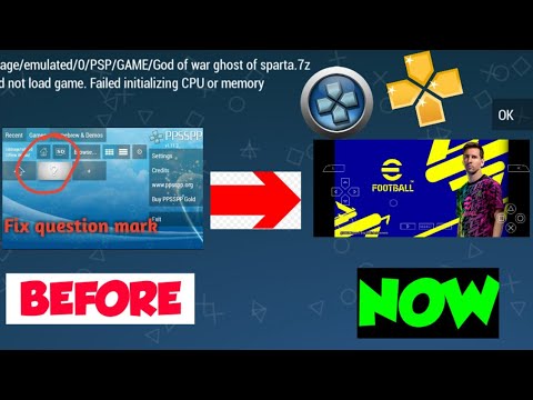 How To Fix Question Mark On PPSSPP | Solve Psp Could Not Load Games || Ppsspp error cpu failed fix