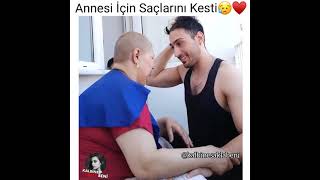 Annesi Için Saçlarını Kesti Üzün