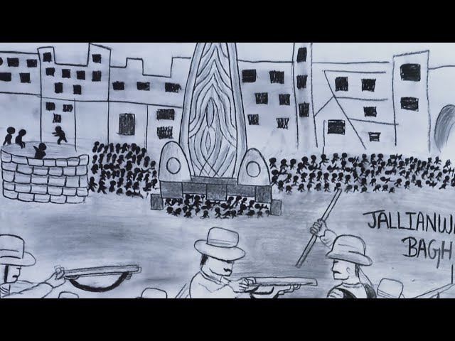 100years of jallianwala bagh Drawing of jallianwala bagh  YouTube