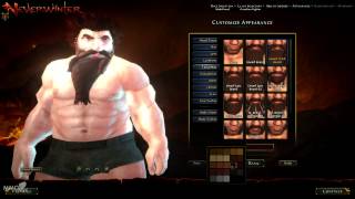 Neverwinter Character creation Dwarf Male - MMO HD TV (1080p)