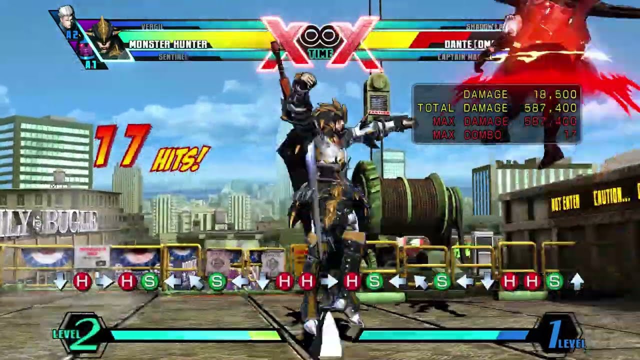 UMvC3 Palette Swap - Monster Hunter Day 1 Combo Showcase Video