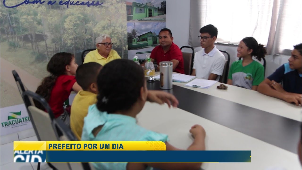 PREFEITO POR UM DIA: TRACUATEUA PROMOVE PROJETO COM ALUNOS DA REDE MUNICIPAL