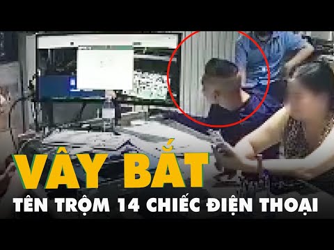 Các chiến sĩ công an trong sắc phục mật phục, vây bắt kẻ trộm 14 chiếc điện thoại trực tiếp tại cửa hàng 1 Công an mật phục, vây bắt tên trộm 14 chiếc điện thoại ngay tại cửa hàng
