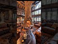Jaw-Dropping Rustic Luxury: Giant Tree Trunk Fireplace in a Dream Living Room