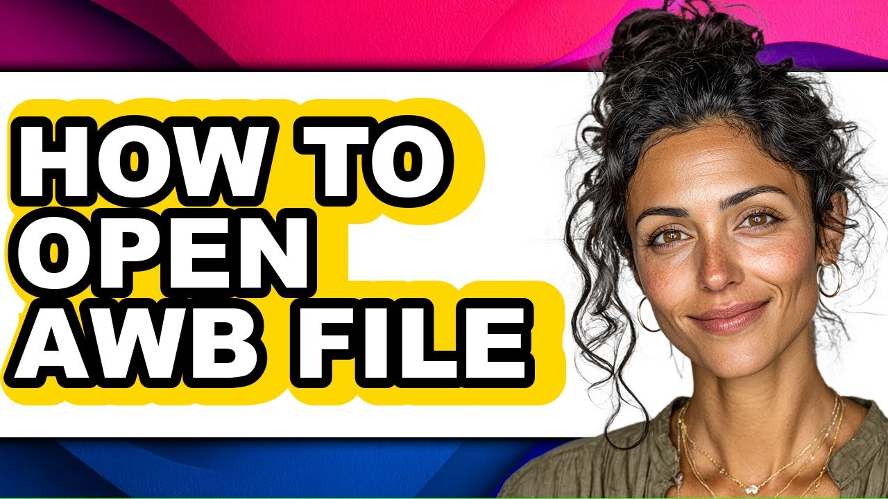 How to Open Awb File - Full Guide - YouTube
