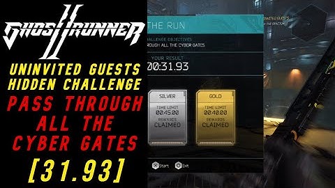 Ghostrunner 2 - Uninvited Guests Hidden Challenge - Pass Through All The Cyber Gates [31.93]