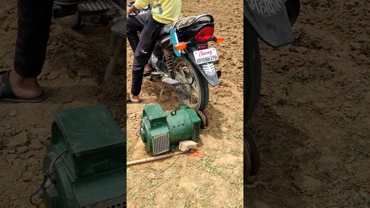 Bike make free energy and light 