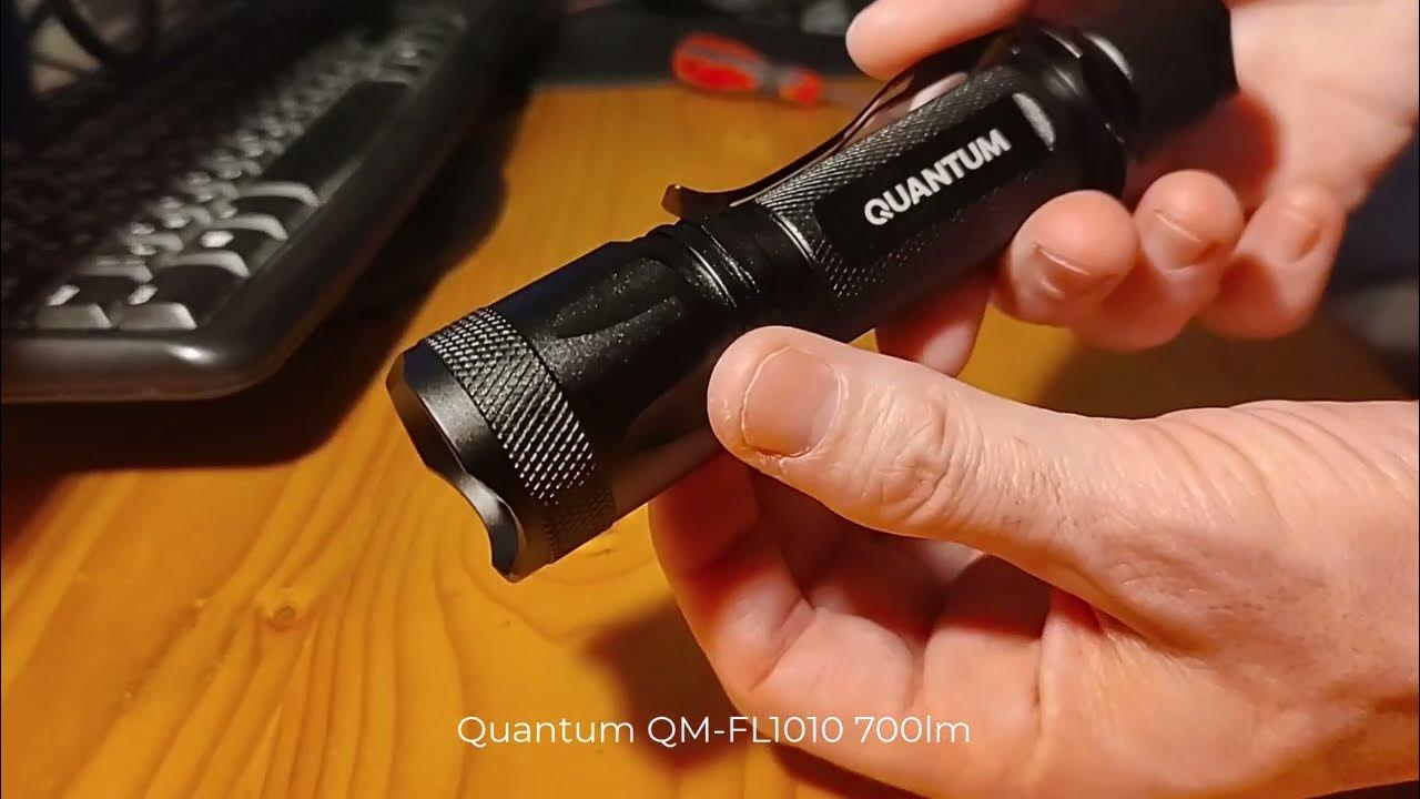 Review Led Flashlight Quantum FL1010 700lm 5modes Zoom Torch YouTube