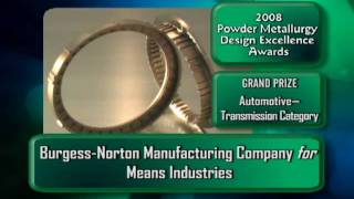 2008 MPIF PM Design Excellence Awards: Grand Prizes