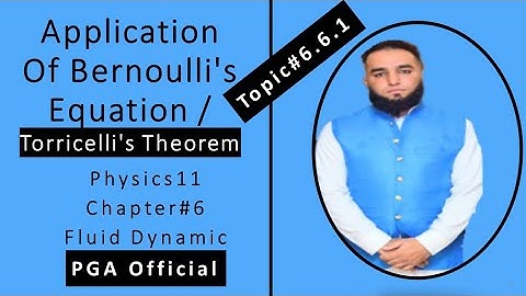 Applicaation of Bernoulli