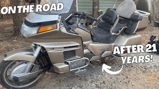 $200 1988 HONDA GOLDWING GL1500 IS BACK ON THE ROAD AFTER SITTING 21 YEARS OUTSIDE