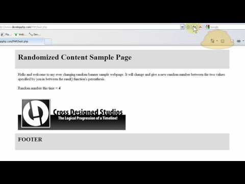 PHP Randomized Dynamic Website Content Display