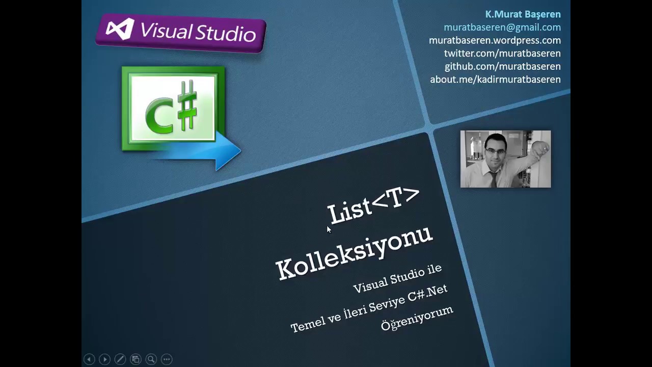 Visual Studio ile Generic List Kolleksiyonu - YouTube