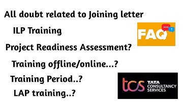All doubt related to your Joining Letter, ILP Training , PRA exam in TCS