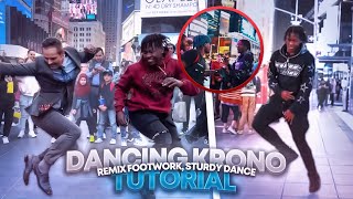 Dancin (Krono Remix) Footwork and Sturdy Dance Tutorial