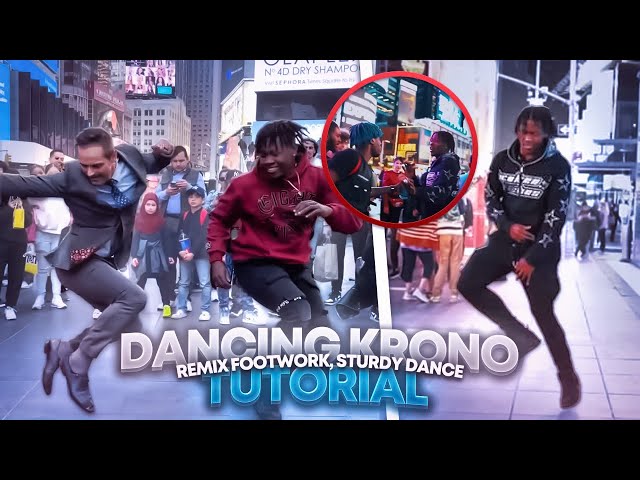 Dancin (Krono Remix) Footwork and Sturdy Dance Tutorial class=