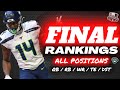 2021 Fantasy Football Rankings - FINAL Rankings for ALL Positions  - Fantasy Football Advice