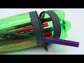 Transform a plastic bottle into a zipper pencil case