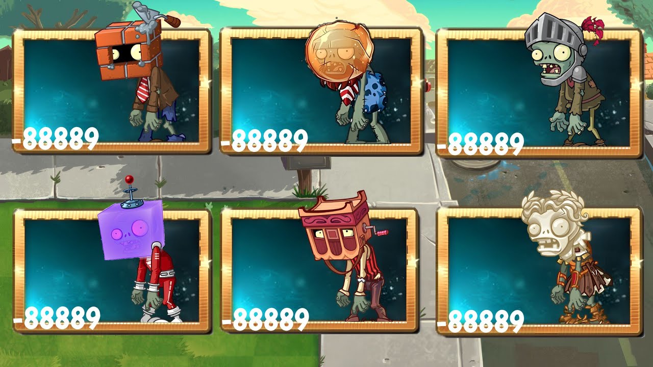 Brickhead Zombies VS 50 Plants Plants VS Zombie 2 YouTube