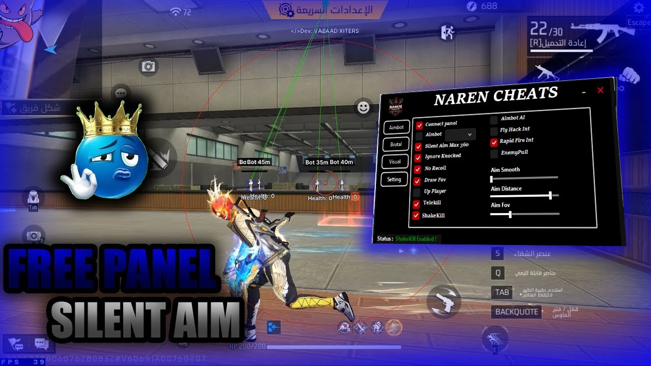 FREE FIRE PC PANEL OB52 💻 FREE FOR 2 DAY 🎯 REAL SILENT AIM + COVER KILL |100% BRUTAL ANTIBAN PANEL ✅
