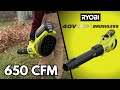 Ryobi 40v hp brushless whisper series 650 cfm blower