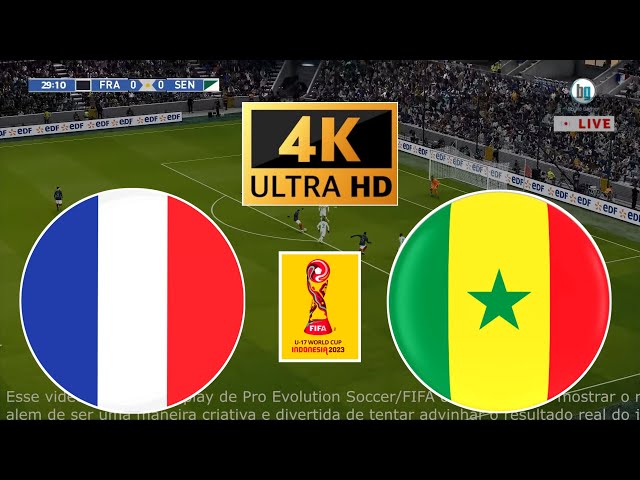 França U17 x Senegal U17 22/11/2023 na Campeonato Mundial FIFA Sub-17 2023, Futebol