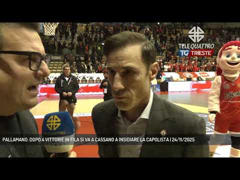 PALLAMANO: DOPO 4 VITTORIE IN FILA SI VA A CASSANO A INSIDIARE LA CAPOLISTA | 24/11/2025