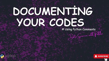 Documenting your code using python comments