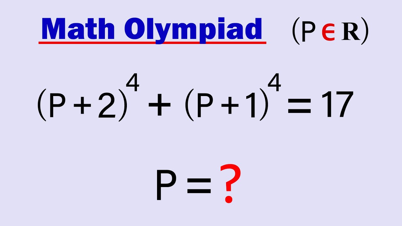 Math Olympiad | Wonderful Exponential Problem | 95% Failed to solve ...