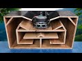 MDF Wood Subwoofer Bluetooth Speaker DIY - very strong bass