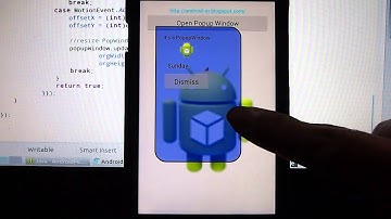 Interactive resizable PopupWindow